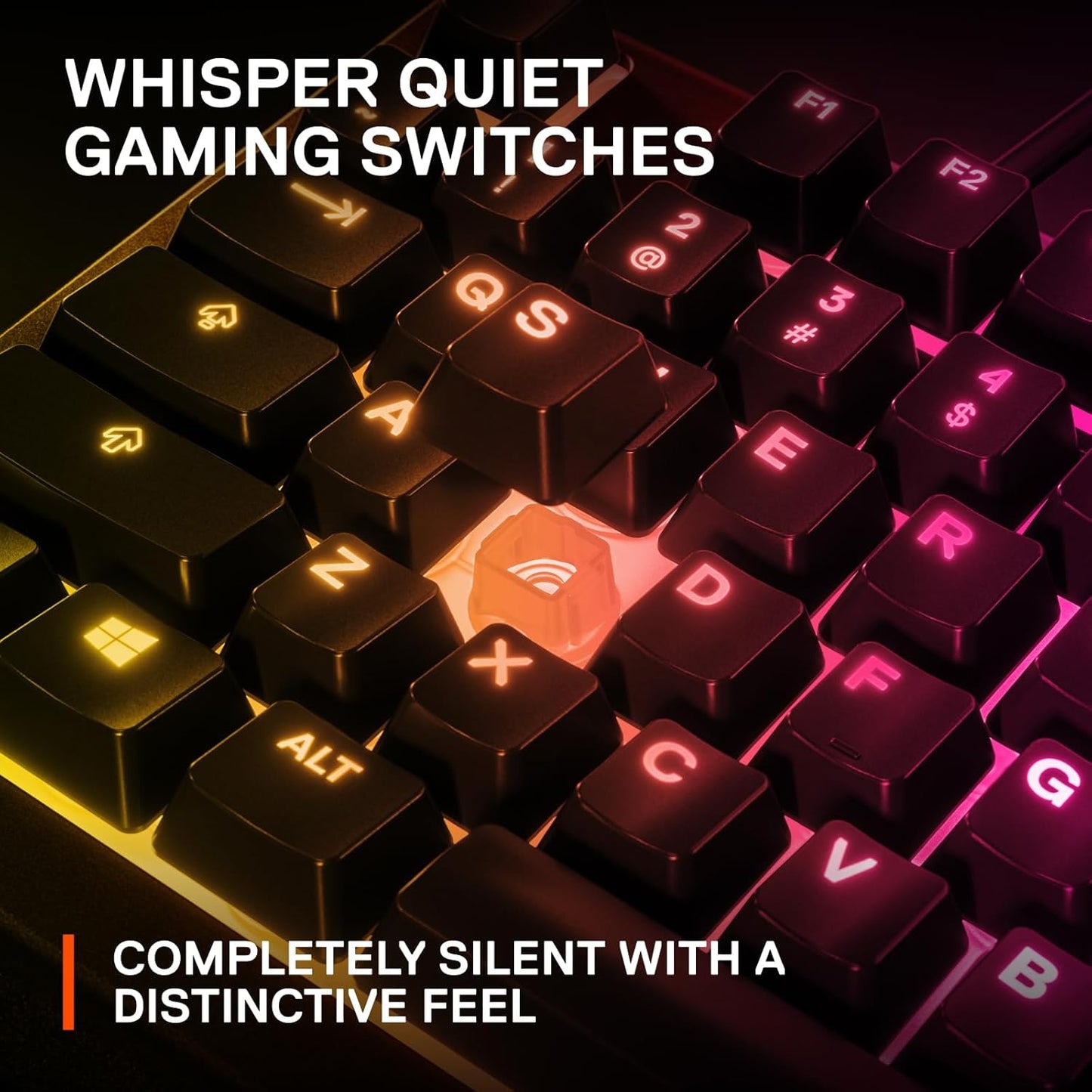 SteelSeries Apex 3 TKL RGB Gaming Keyboard – Tenkeyless, Quiet Switches, IP32 Water-Resistant