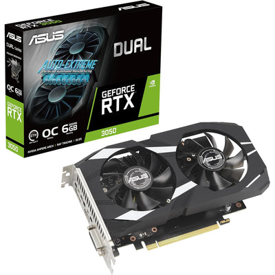 ASUS Dual GeForce RTX 3050 OC 6GB GDDR6 Graphics Card