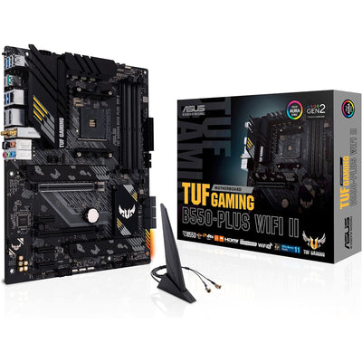 ASUS TUF Gaming B550-PLUS WiFi II ATX Motherboard (AM4, DDR4, PCIe 4.0, Dual M.2, WiFi 6, 2.5Gb LAN)