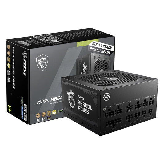 MSI MAG A850GL PCIE5 — 850W Fully Modular ATX Power Supply 80+ Gold