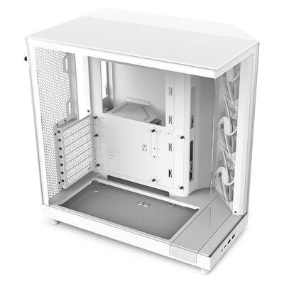 NZXT H6 Flow (White) – Dual-Chamber ATX Case