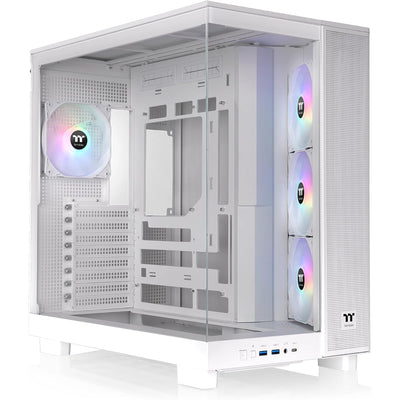 Thermaltake View 380 XL TG ARGB (White) – Dual-Chamber ATX Case